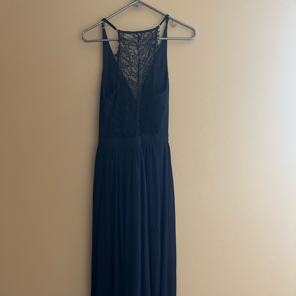 Long Navy Blue Lulus dress